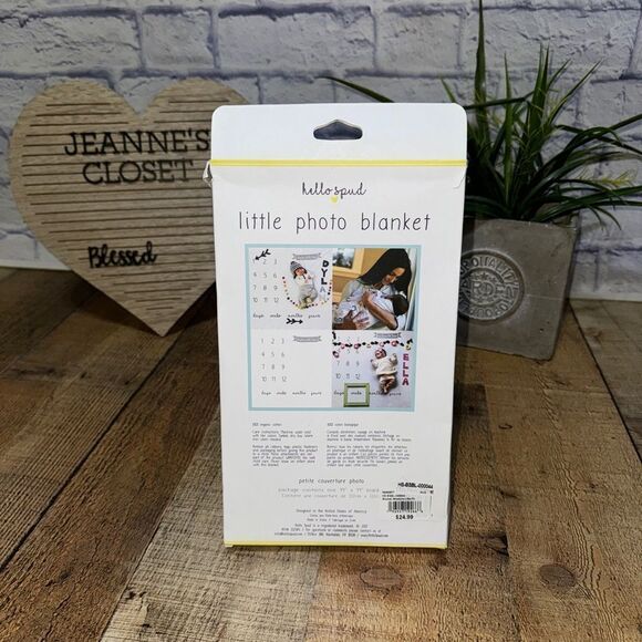 Hello Spud Organic Cotton Little Photo Blanket - Picture 3 of 9